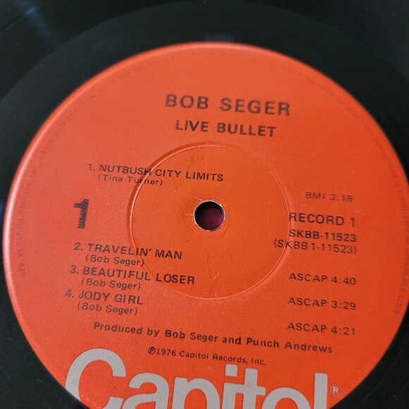 BOB SEGER Live Bullet Double LP Vinyl 1976 Capitol Records SKBB-11523 Rock LP6 - Picture 4 of 16